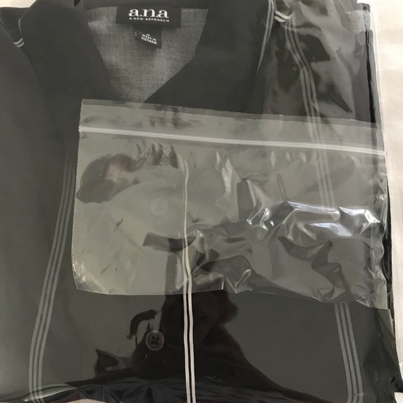 A.N.A.  A New Approach Black and White Shirt Dress - Picture 11 of 15